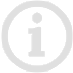 Graues Icon mit einem Informationssymbol im Kreis.