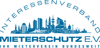 Logo des Interessenverband Mieterschutz e.V. in Blau